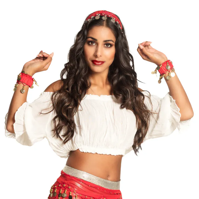 Hoofdband buikdanseres - Diadeem - Rood - Afbeelding 3