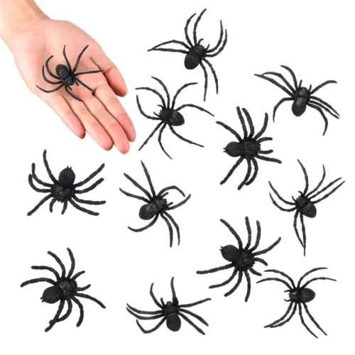 12 Nepspinnen - Halloween - Zwart