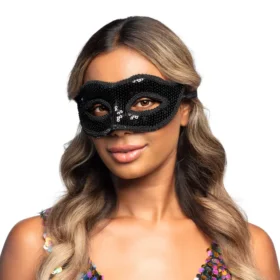 Masker Venice - Oogmasker met lintsluiting - Zwart