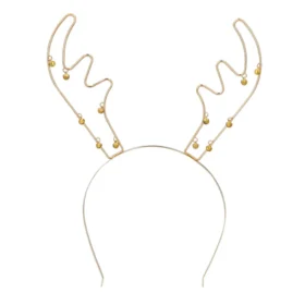 Rendier Diadeem - Met belletjes  - Goud