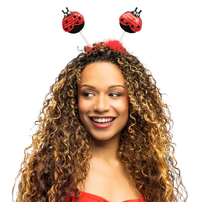 Diadeem met lieveheersbeestjes - Haarband - Rood/Zwart