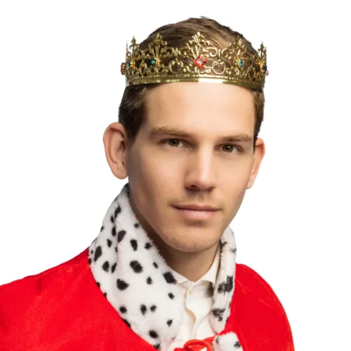 Metalen kroon - Met diamanten - Goud