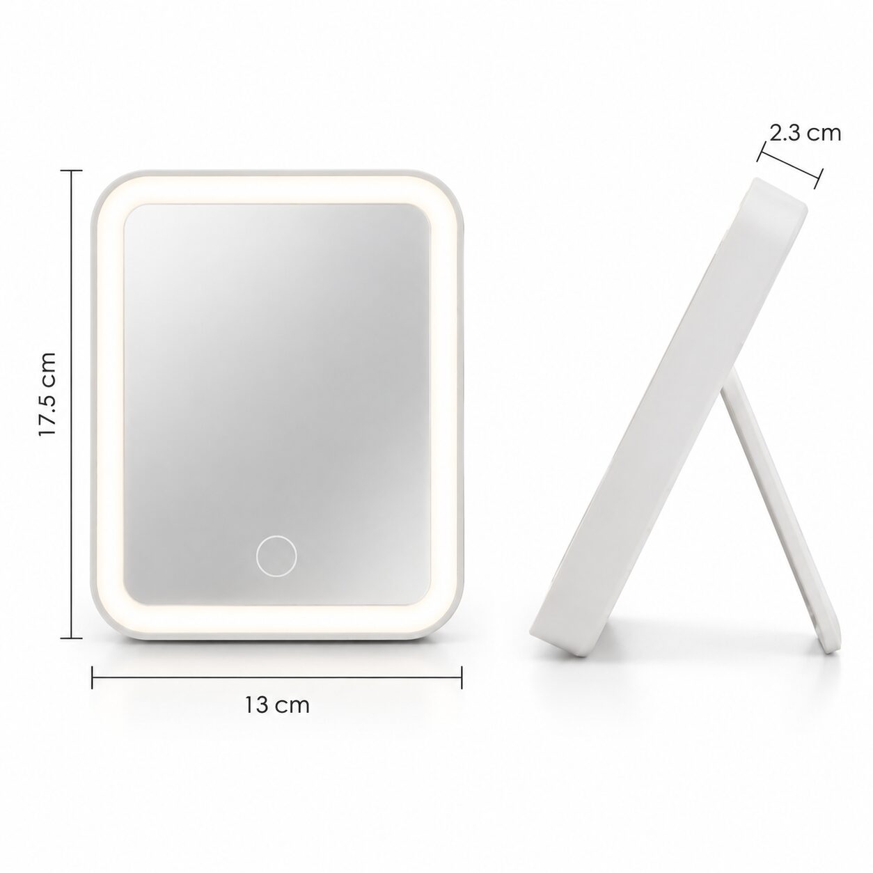 Duradis - Make-up spiegel met touch lichtbediening - USB oplaadbaar - Afbeelding 4