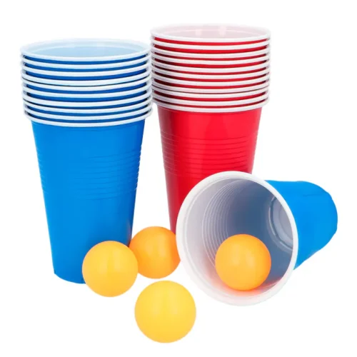 Beer Pong Set - Drankspel - Rood & Blauw