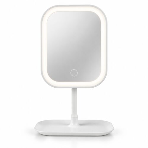 Duradis - Kantelbare make-up spiegel op standaard - Met touch lichtbediening - USB oplaadbaar