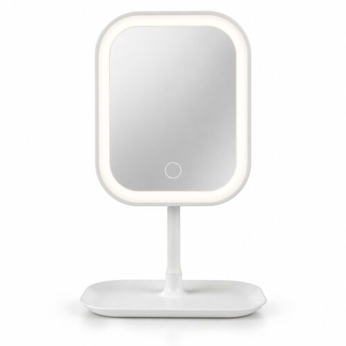 Duradis - Kantelbare make-up spiegel op standaard - Met touch lichtbediening - USB oplaadbaar