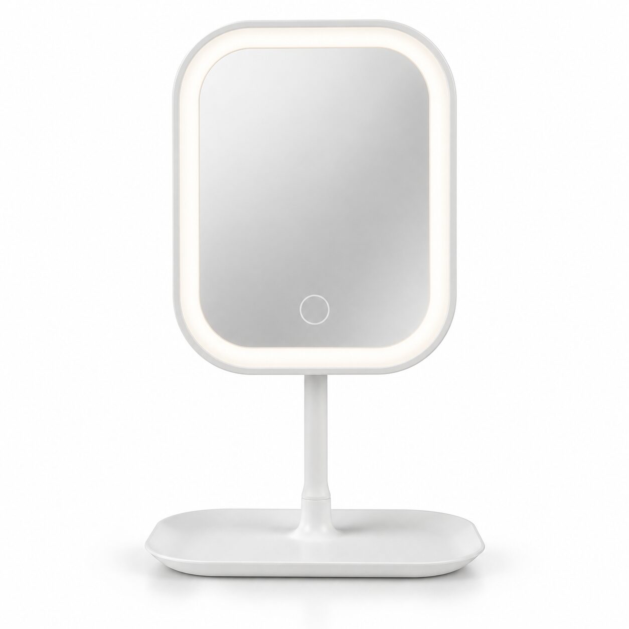 Duradis - Kantelbare make-up spiegel op standaard - Met touch lichtbediening - USB oplaadbaar