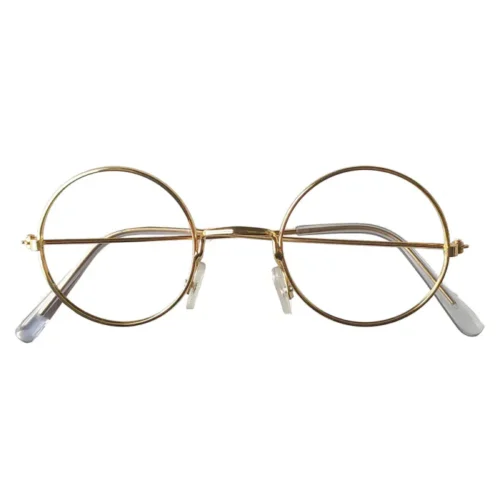Bril kerstman - Verkleedaccessoire - Goud