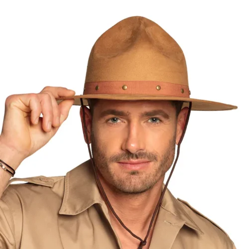Outback safari hoed - Verkleedaccessoire - Bruin