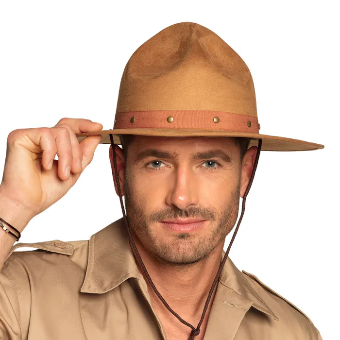 Outback safari hoed - Verkleedaccessoire - Bruin