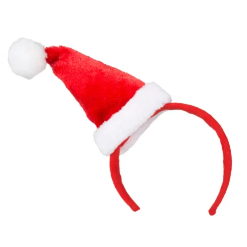 Kerst haarband - diadeem - Met Kerstmuts