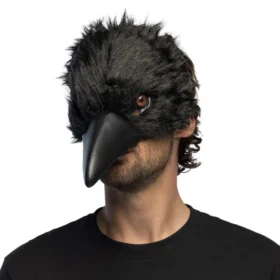 Kraaien masker - Verkleedmasker - Zwart