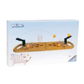 Drankspel Shot pong - 20 shotglaasjes, 2 schieters en 4 ballen