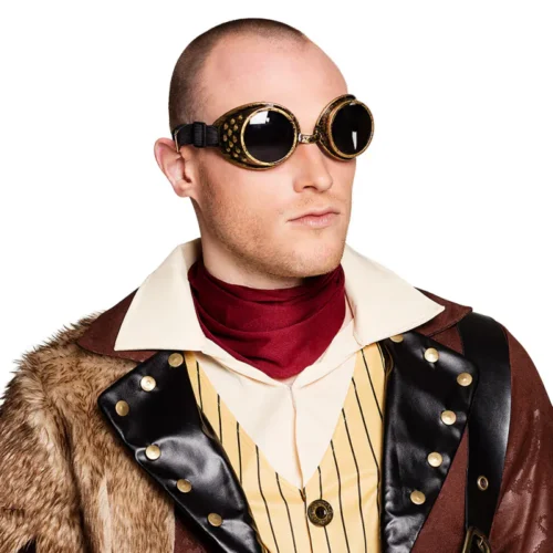 Steampunk bril koper