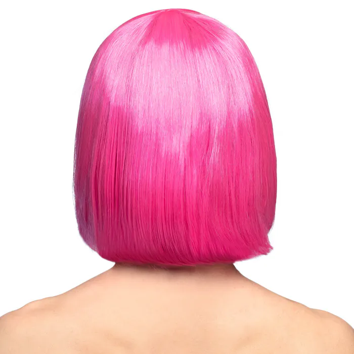 Boblijn pruik - Cabaret pruik - Roze - Afbeelding 3