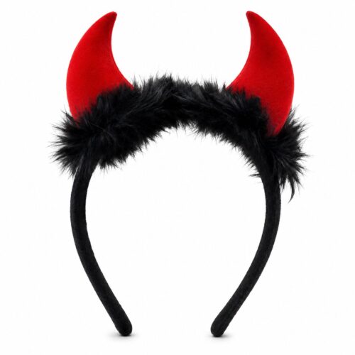 Halloween duivel hoorntjes met pluche