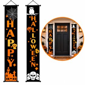 Deurvlaggen Happy Halloween 180 x 30 cm