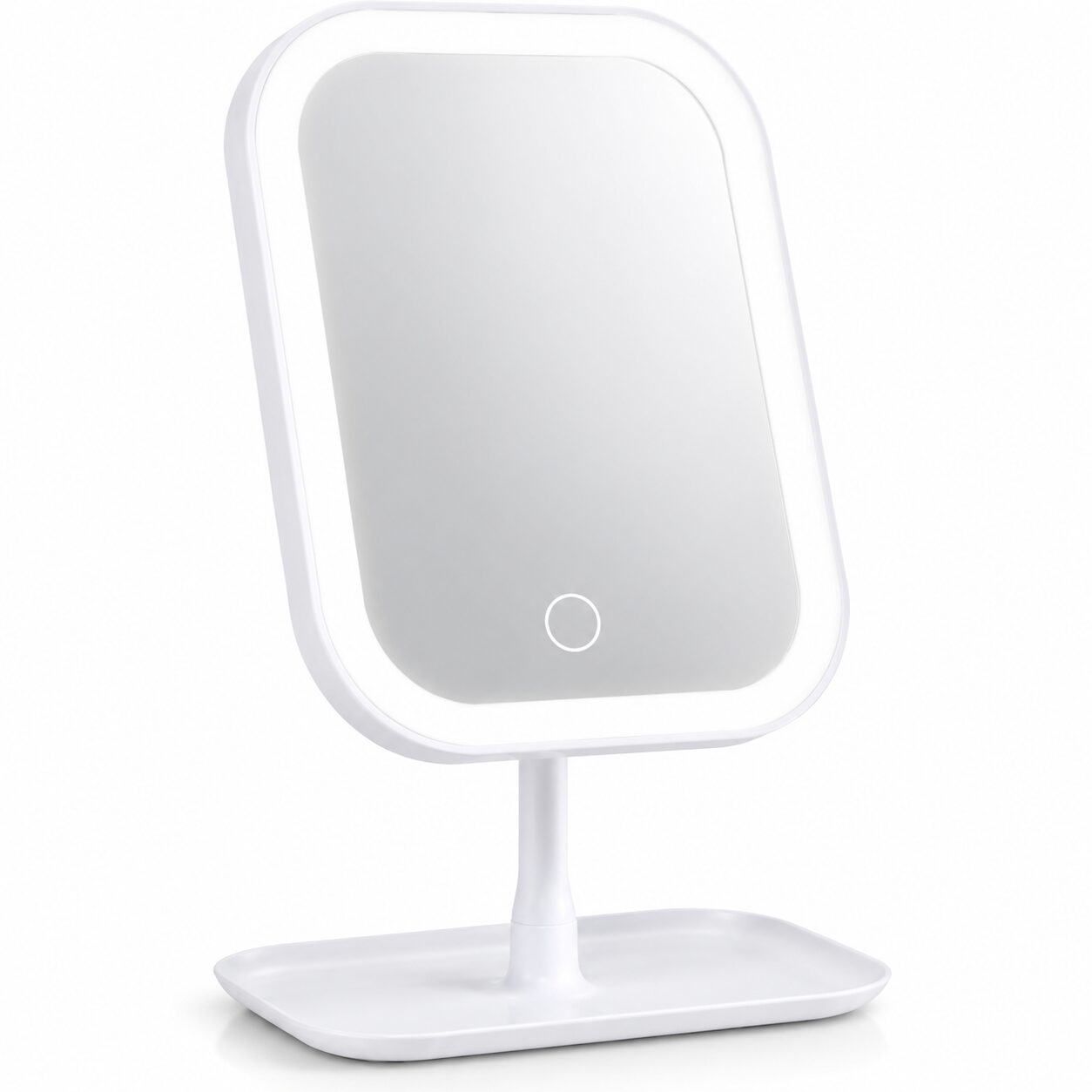 Duradis - Kantelbare make-up spiegel op standaard - Met touch lichtbediening - USB oplaadbaar - Afbeelding 3