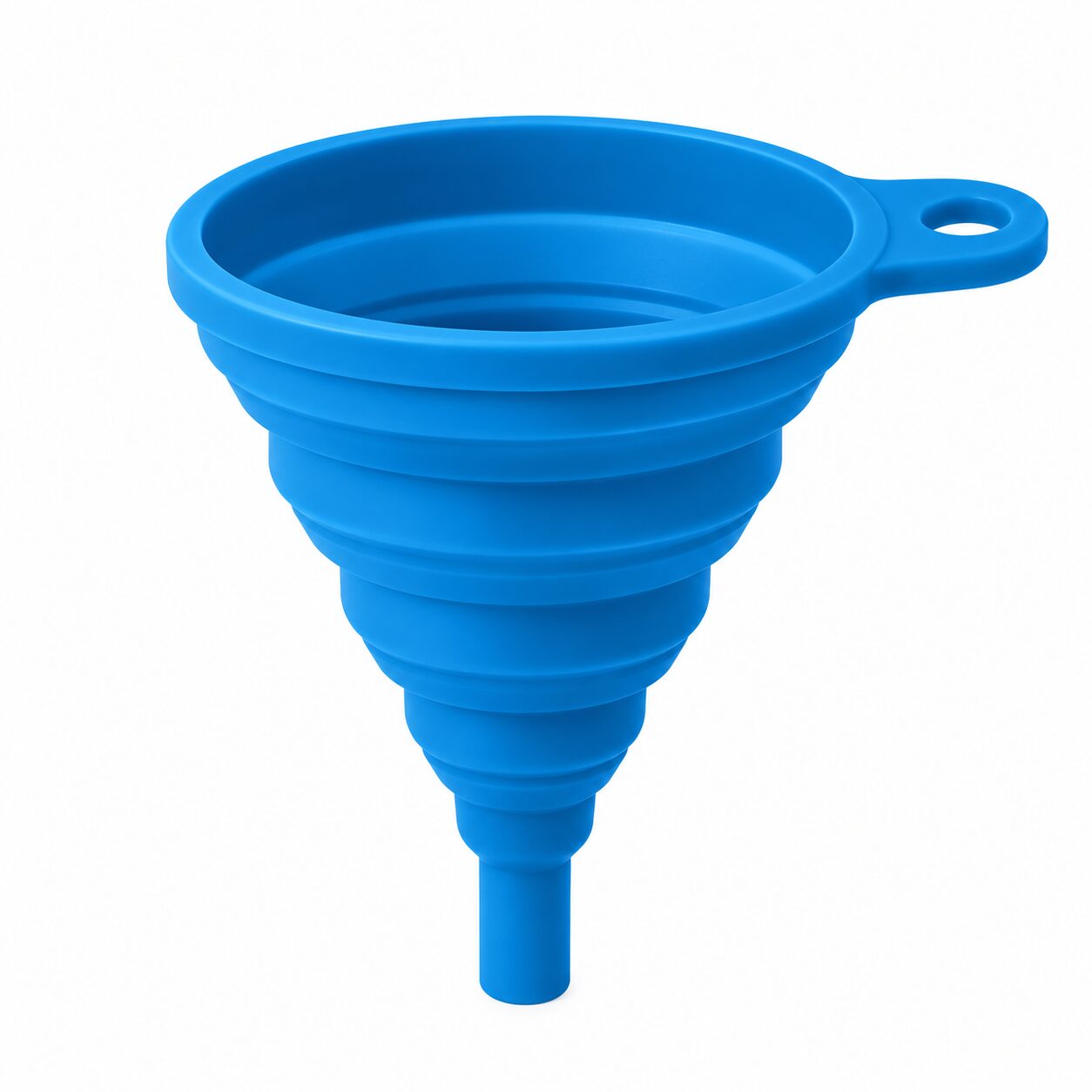 Opvouwbare siliconen trechter met ophanghaak - Sky Blue - Afbeelding 5