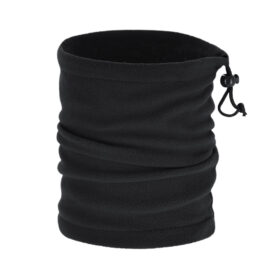 Nekwarmer Polar Fleece - 2-in-1 nekwarmer en muts - Zwart