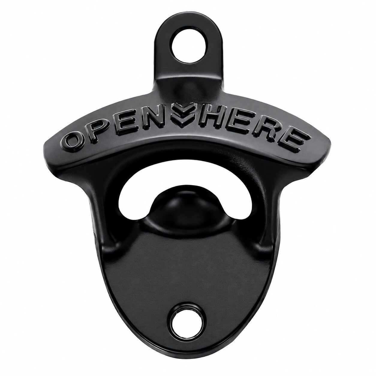 Bieropener muur zwart