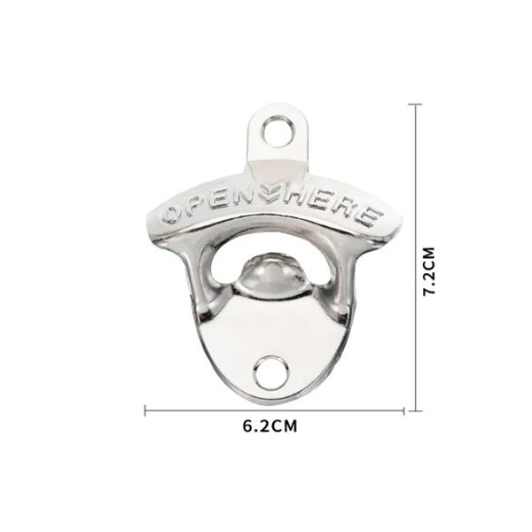 Bieropener muur zilver - Afbeelding 2