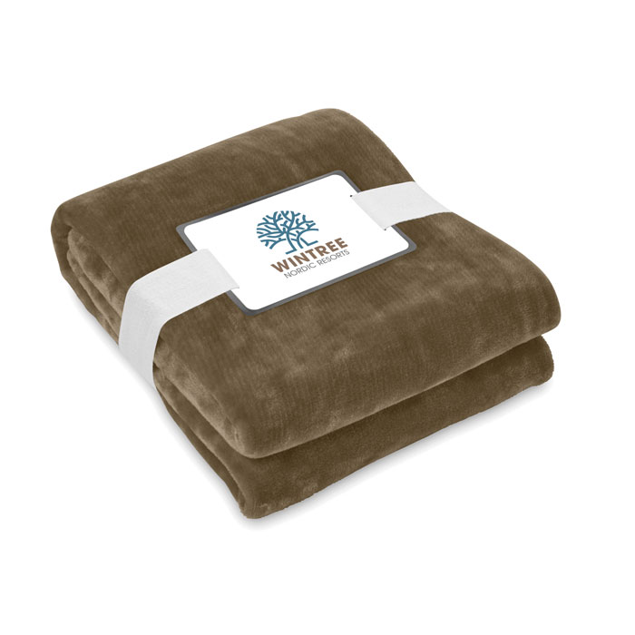 RPET Fleece deken - 120 x 150 cm - Groen - Afbeelding 4