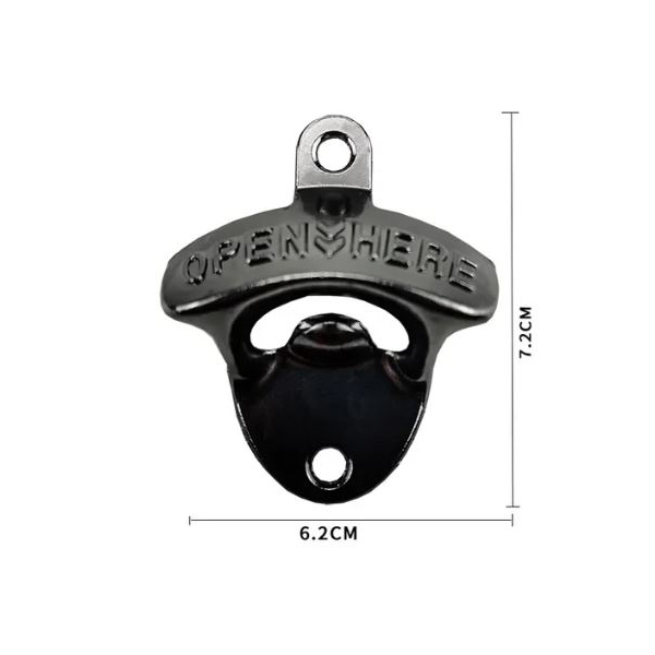 Bieropener muur zwart - Afbeelding 2