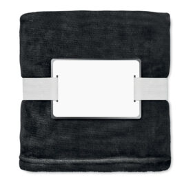 RPET Fleece deken - 120 x 150 cm - Zwart