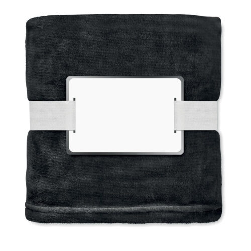 RPET Fleece deken - 120 x 150 cm - Zwart