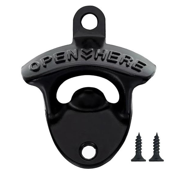 Bieropener muur zwart - Afbeelding 3