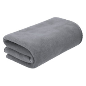 Polar fleece deken 150 x 120 cm grijs