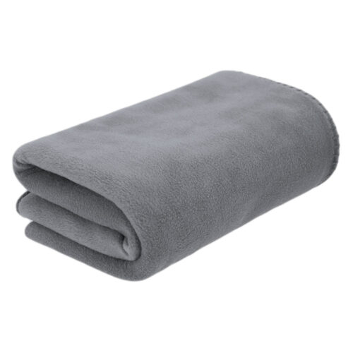Polar fleece deken 150 x 120 cm grijs