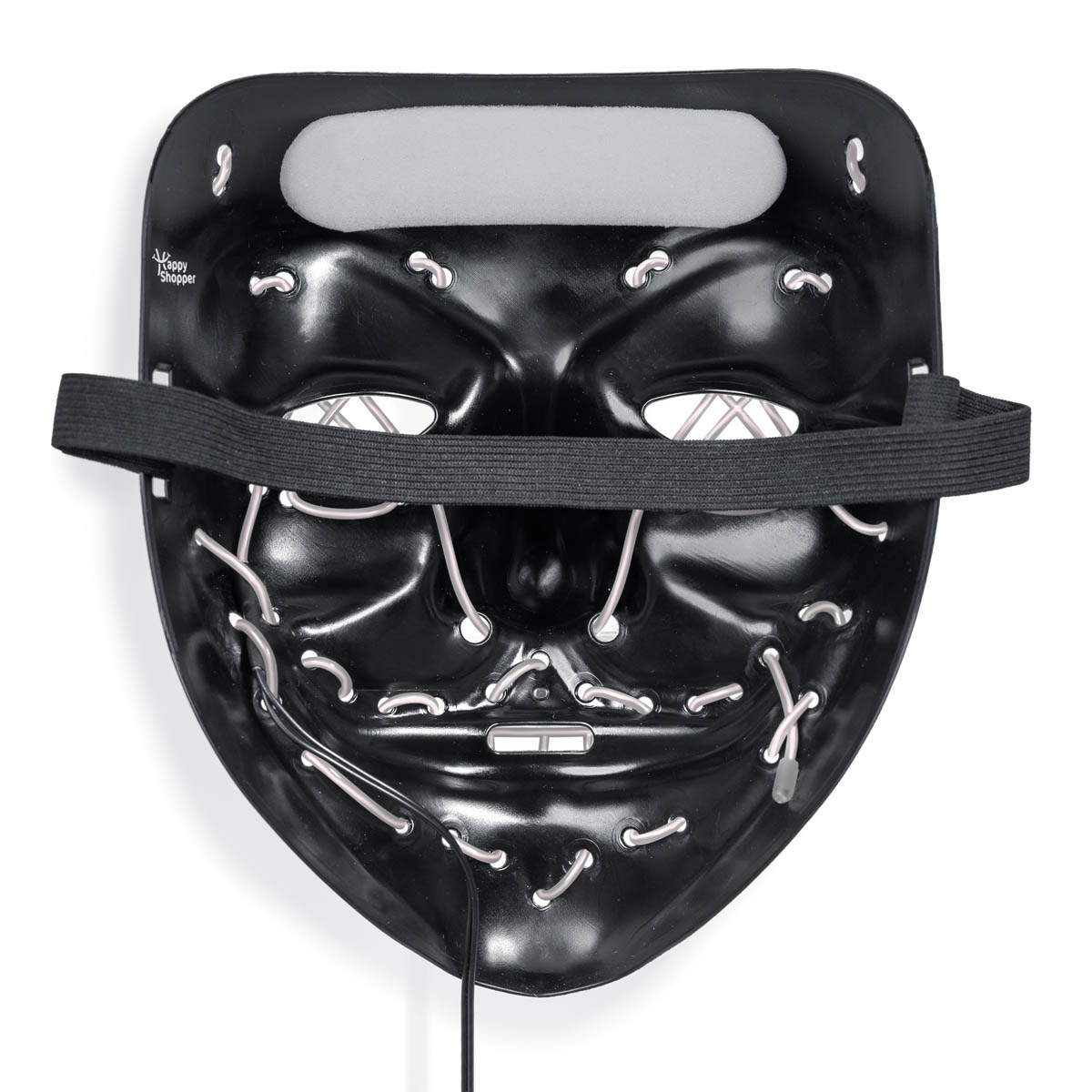 LED Masker Halloween – Purge Stijl – Met Controller – Wit Licht - Afbeelding 2