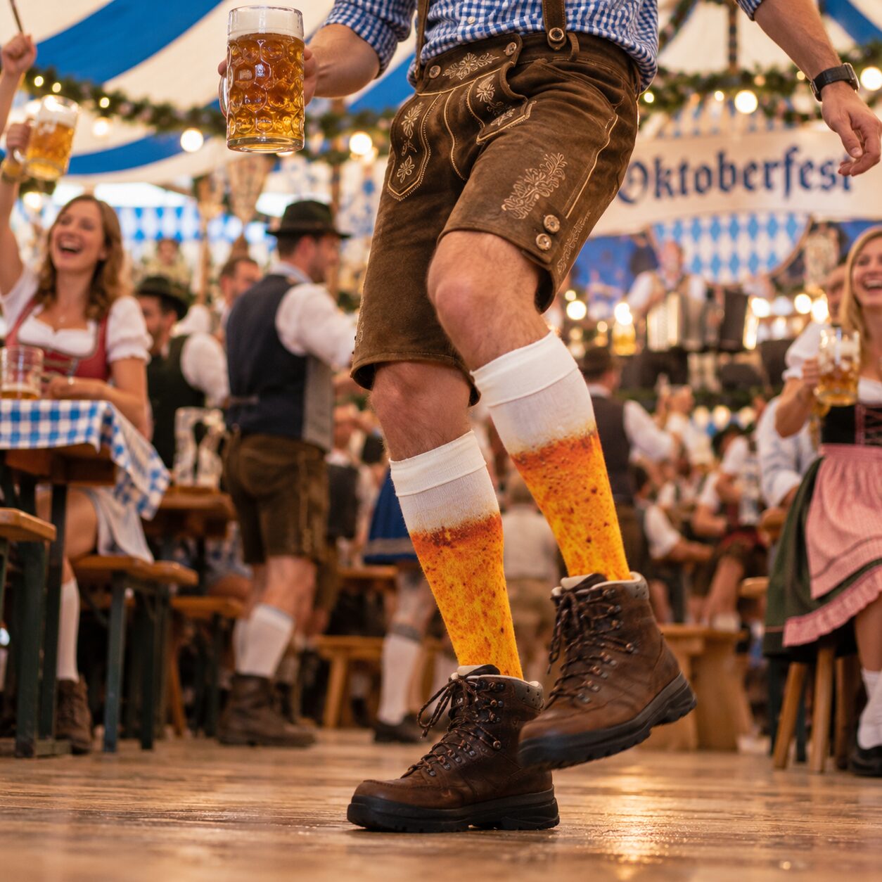 Bier sokken lang maat 43-46 - Afbeelding 3