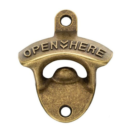 Bieropener muur brons